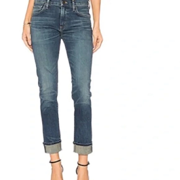 Citizens Of Humanity Denim - 108 Citizens of Humanity l Jazmin Ankle Cuffed Slim Straight Jeans Size 27